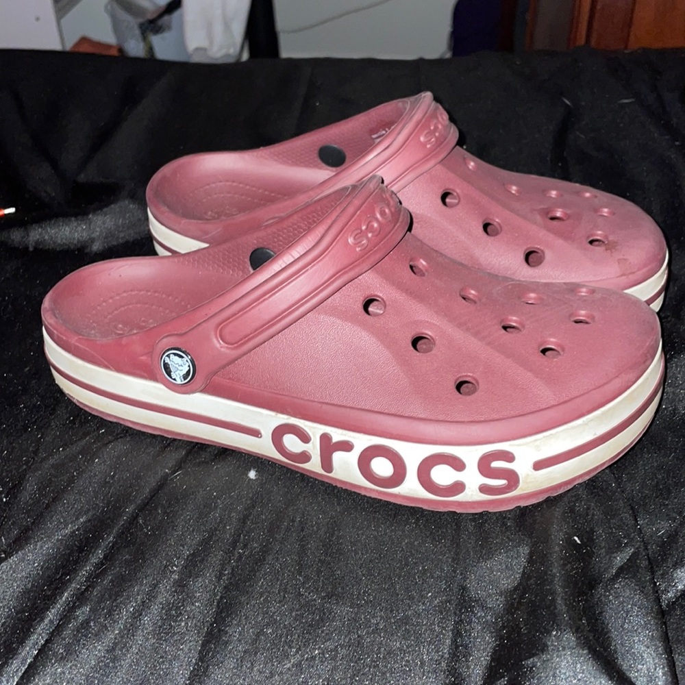 Maroon Crocs